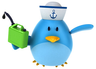 Blue bird - 3D Illustration