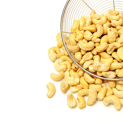 Cashew on a white background 
