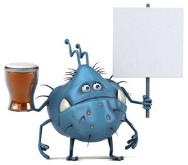 Fun germ - 3D Illustration