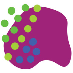 Abstract Shapes Hand Drawn Organic Blob Dots