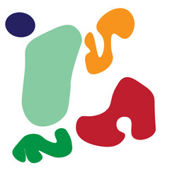 Abstract Shapes Hand Drawn Art