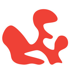 3d render of a pair of hearts Abstract Shapes Hand Drawn