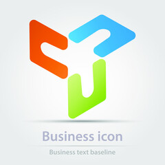 Originally created colorful vector business icon, logo,sign,symbol