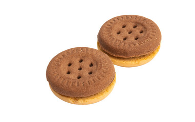 sandwich cookies isolated