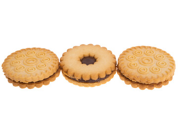 sandwich cookies isolated