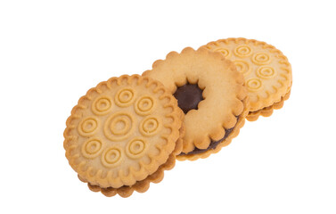 sandwich cookies isolated