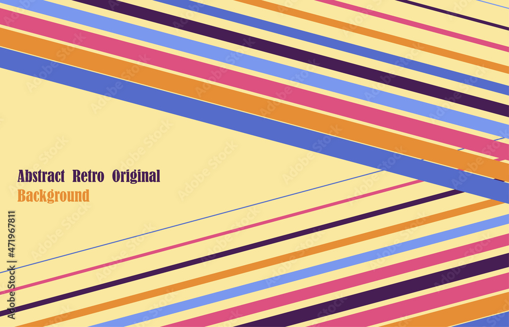 Poster abstract colorful retro color design template artwork style. overlapping for copy of space style bac