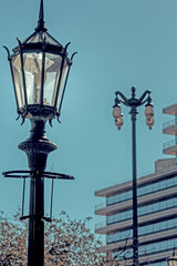 Fototapeta na wymiar Street lamps