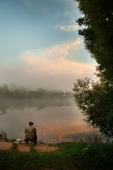 Fishing in the early morning