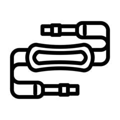 camera strap line icon vector. camera strap sign. isolated contour symbol black illustration