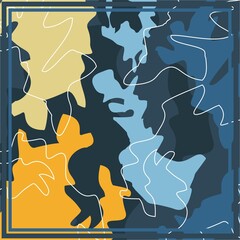 Simple abstract pattern for Hijab, scarf design, fabric or other product