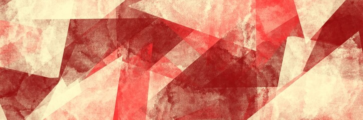 Abstract background painting art with red and beige paint brush for holidays poster, banner, website, or presentation design.