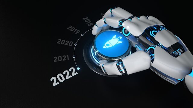 Roboter schaltet auf das Jahr 2022 um