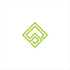 INITIAL S LOGO VECTOR TEMPLATE MONO LINE