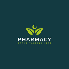 Minimal Pharmacy Ayurveda Logo logo for company