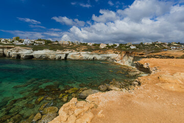 Fototapeta na wymiar Coastline on Cyprus island