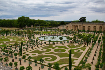 view of the gardens of palace