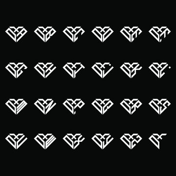 DXA to DXZ letter logo creative design, Multiple triple letter logo design