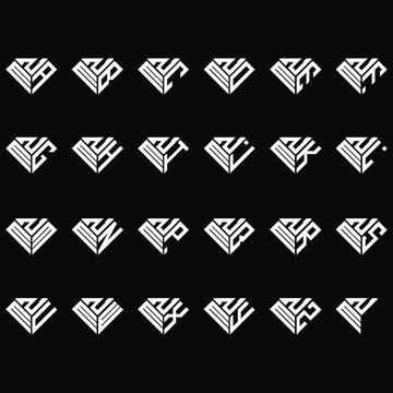 MZA to MZZ letter logo creative design, Multiple triple letter logo design