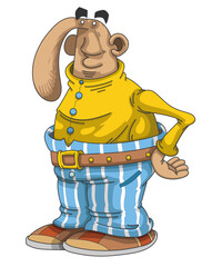 Caricature d'un personnage humoristique