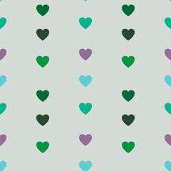 Seamless valentines pattern with hearts for postcard and gifts and cards 