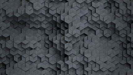 Abstract geometric background 3D render