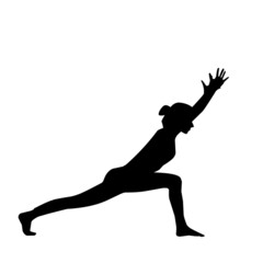 Yoga pose relaxing meditation illustration background vector