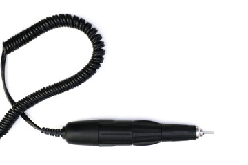 tools for manicure, nail care apparatus on white isolated background