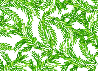 Background abstract paper green nature grass greenery summer plants foliage Christmas tree marker lines holiday new year christmas spruce green Christmas wreath with made of fir branches drawing