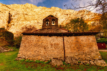 Rural and isolated village of Bulnes - nucleus of the village.