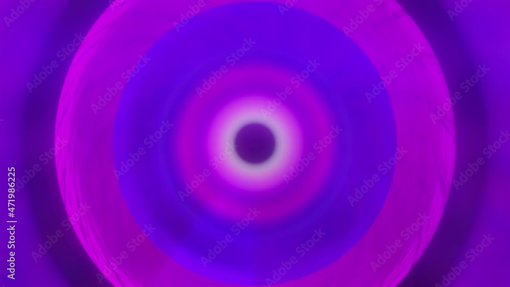 Poster futuristic portal with 3d render with blurry transition. digital vibrant rotation of rings in stream