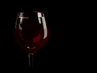 A delicious glass of red wine