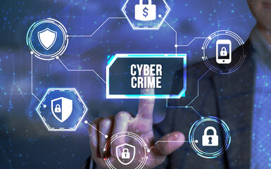Internet, business, Technology and network concept. Cyber security data protection business...