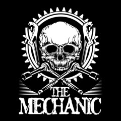 Mechanic It can be used for Merchandise, digital printing, screen-printing or t-shirt etc.