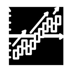 improvement business strategy glyph icon vector. improvement business strategy sign. isolated contour symbol black illustration