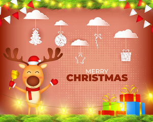 vector illustration for Merry Christmas sale offer
