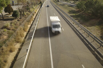 Highway seen from above