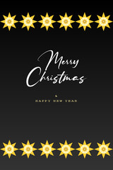 Obraz premium Christmas New Year geometric folk art