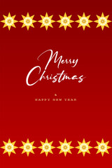 Christmas New Year geometric folk art