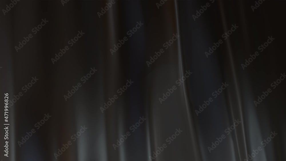 Poster abstract black shape with impulse circular waves, computer generated. 3d rendering of fractal backgr