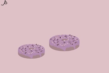 pink cupcake with icing and sprinkles