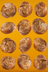 Many bread buns