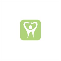 fit logo vector template teeth