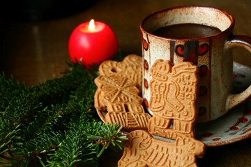 spekulatius und kaffeetasse