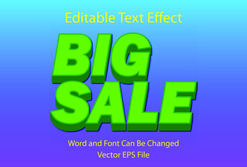 green text effect big sale