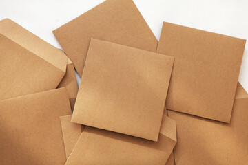 Blank recycled envelopes