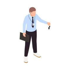 Instructor With Keys Composition