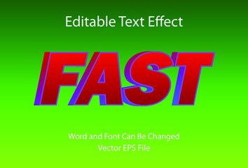red text effect fast