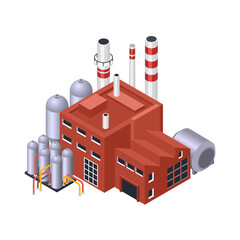 Electric Plant Isometric Composition