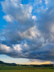 Wolken über der Landschaft